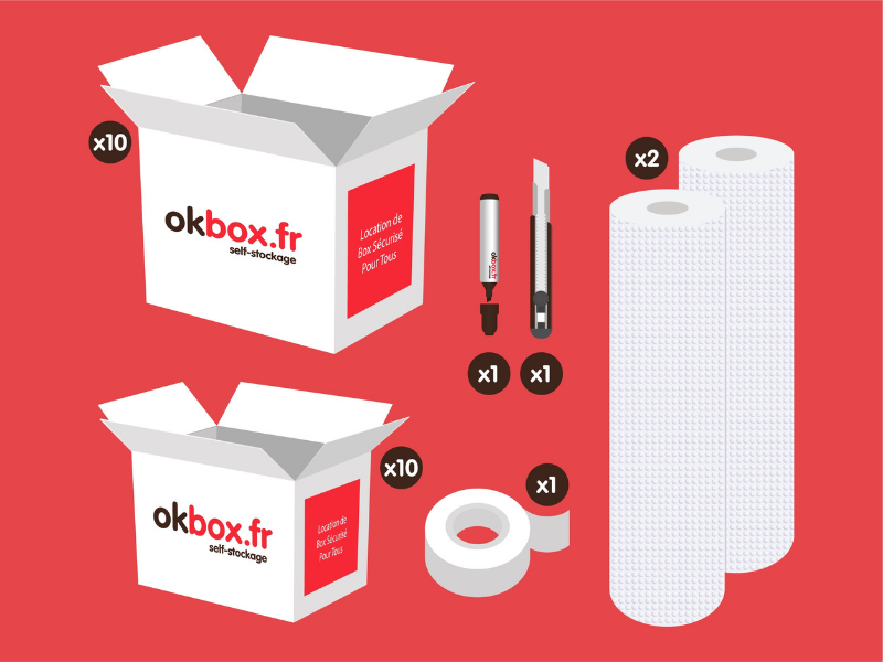 okbox garde meuble Alencon box stockage Pack M
