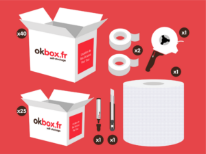 okbox garde meuble Alencon box stockage Pack XL